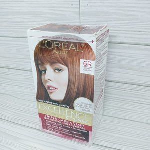 Loreal Excellence Creme Triple Care Color Permanent Hair Color #6R Light Auburn